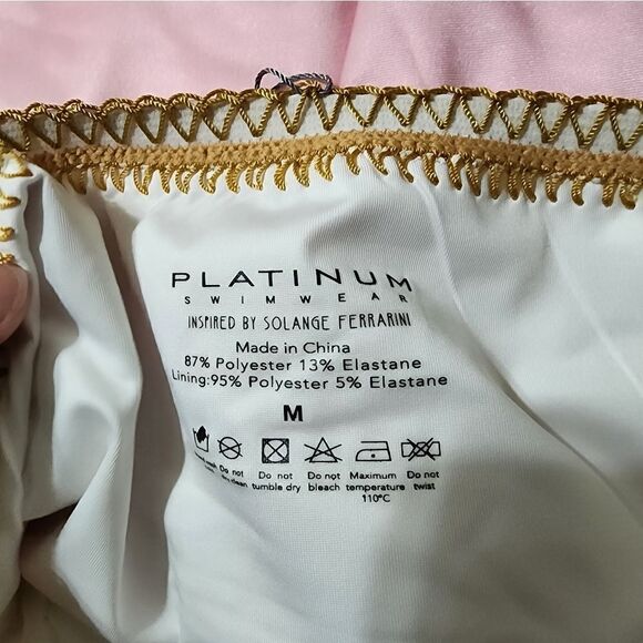 Platinum inspired by Solange FerrariniBuy Crochet Trim One Piece Swimsui… - Picture 5 of 8